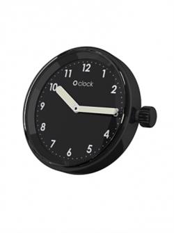 Image of O'Clock Sort med tal ur